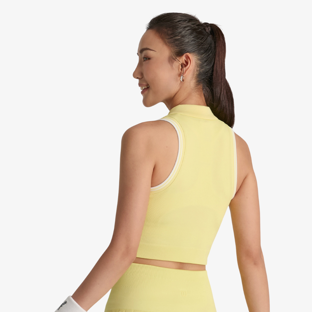 Áo Nữ Thể Thao Wilson Seamless Full-zip Tank Airy Lemonade - Ảnh 7