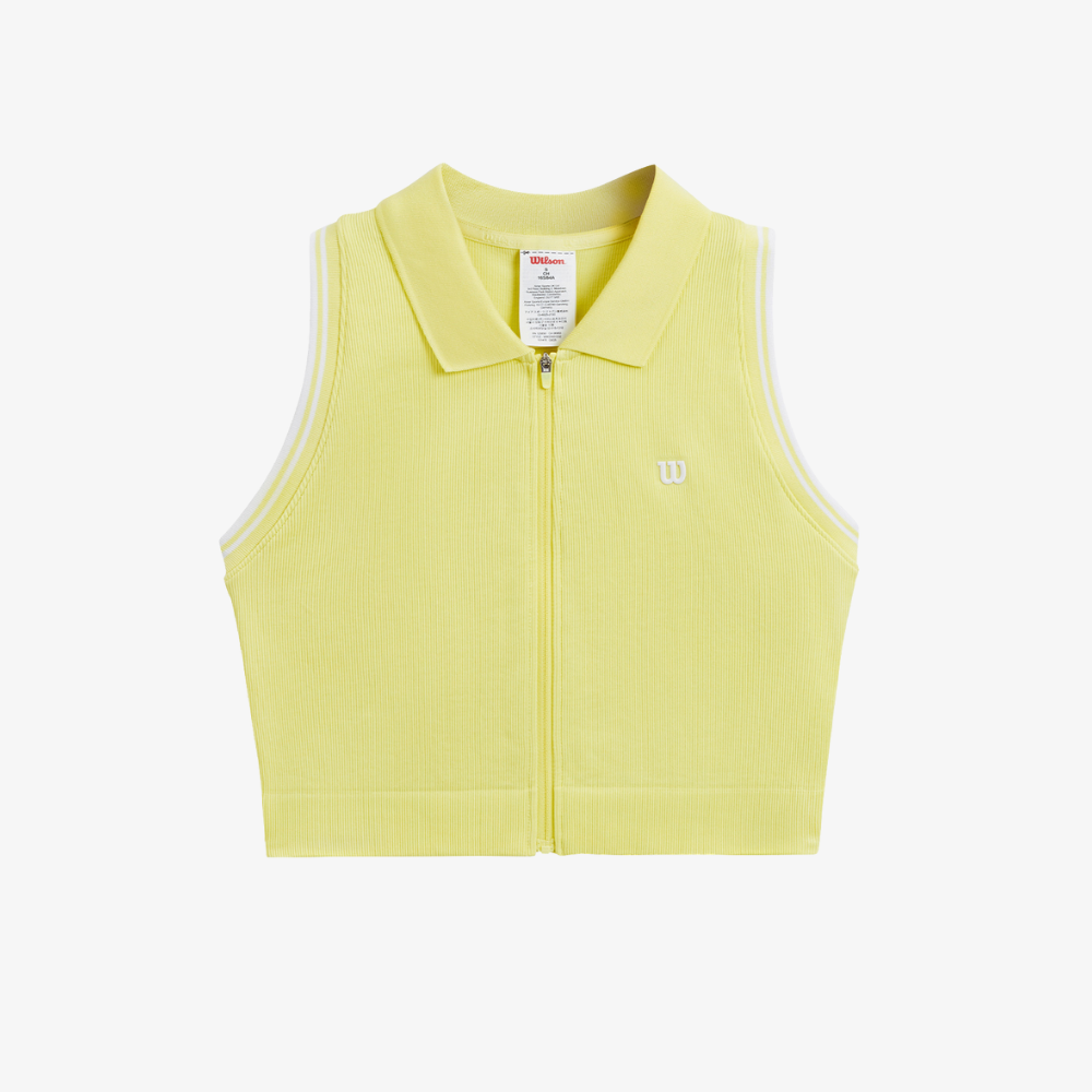 Áo Nữ Thể Thao Wilson Seamless Full-zip Tank Airy Lemonade - Ảnh 3