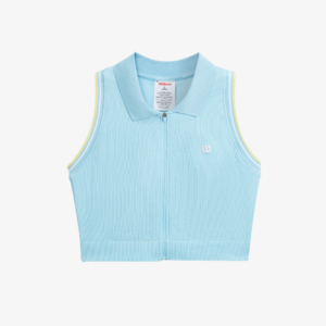 Áo Nữ Thể Thao Wilson Seamless Full-zip Tank Airy Blue