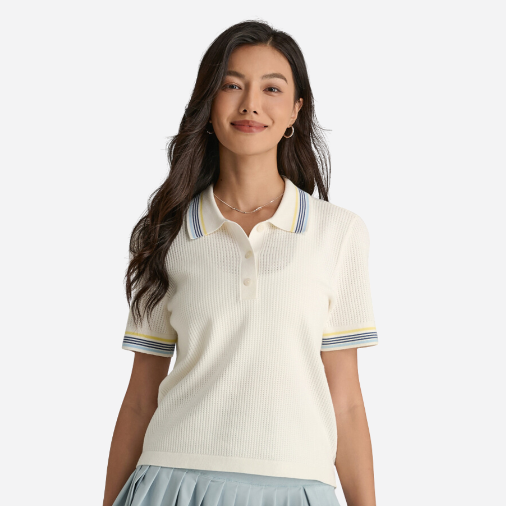Áo Polo Nữ Wilson Women's Addison Knit Polo Sandrift