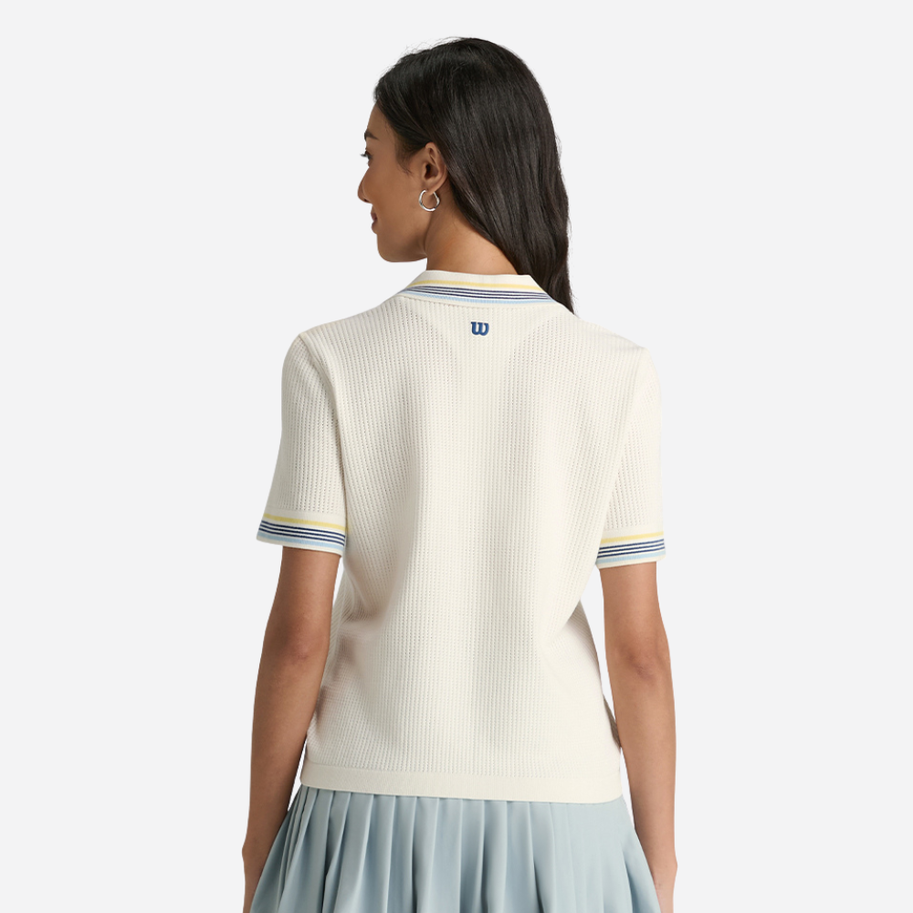 Áo Polo Nữ Wilson Women's Addison Knit Polo Sandrift - Ảnh 6