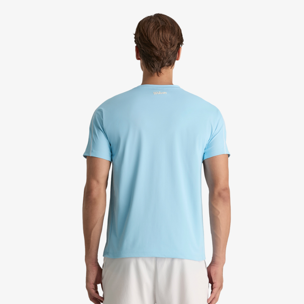 Áo Thun Nam Wilson Daily Court Tee V2 Bright Airy Blue - Ảnh 3