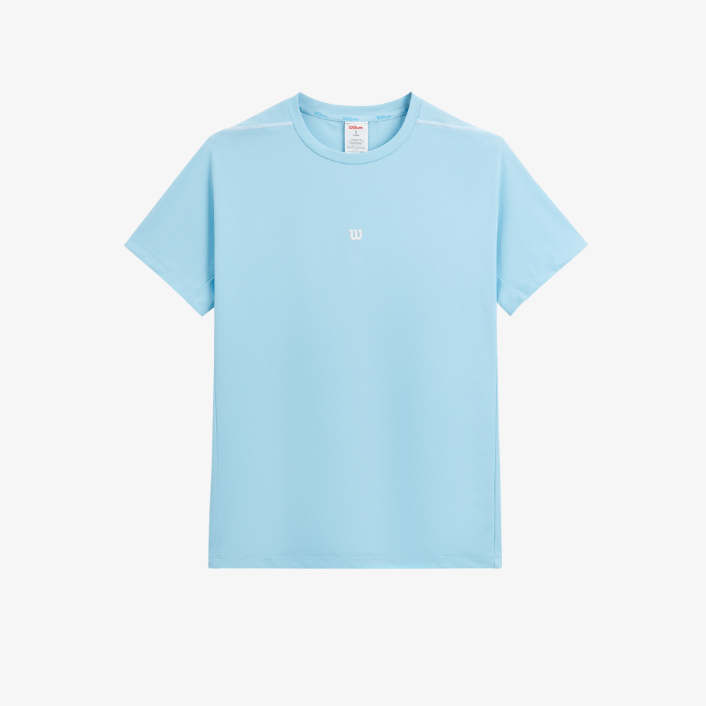 Áo Thun Nam Wilson Daily Court Tee V2 Bright Airy Blue - Ảnh 7