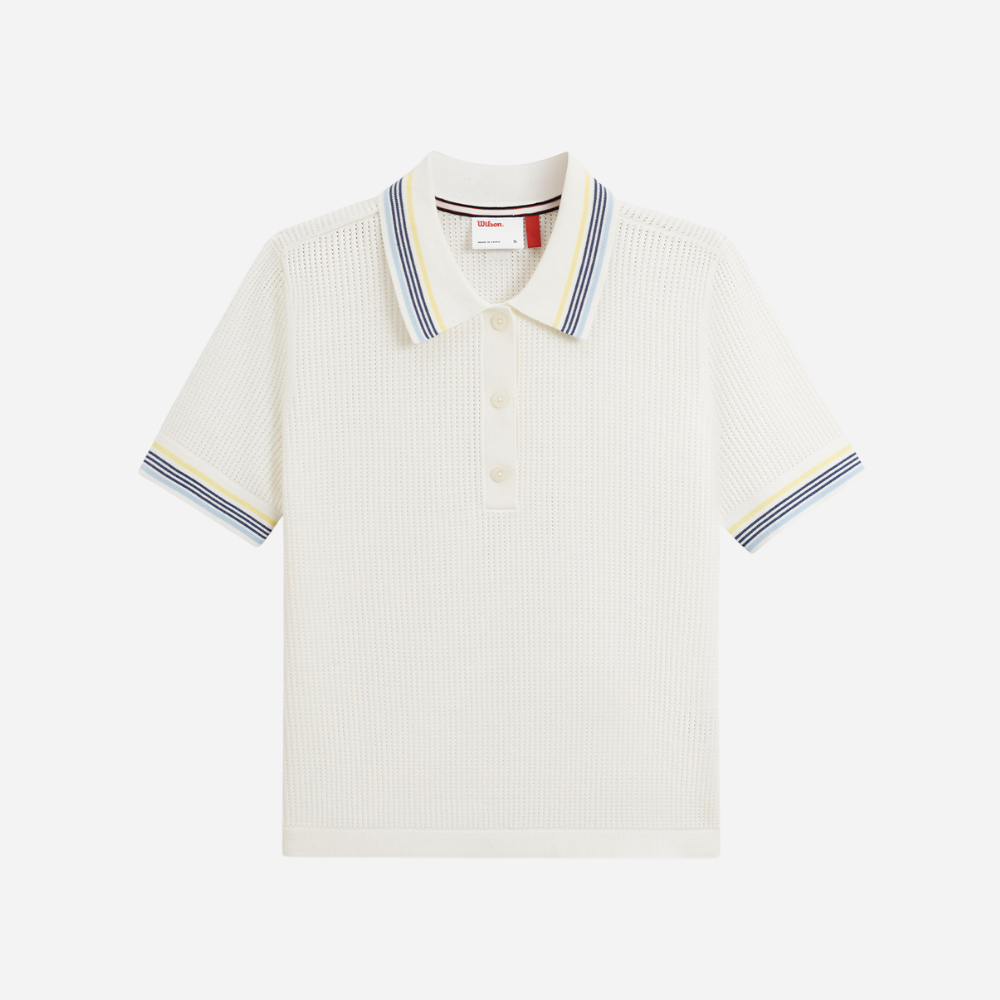 Áo Polo Nữ Wilson Women's Addison Knit Polo Sandrift - Ảnh 4