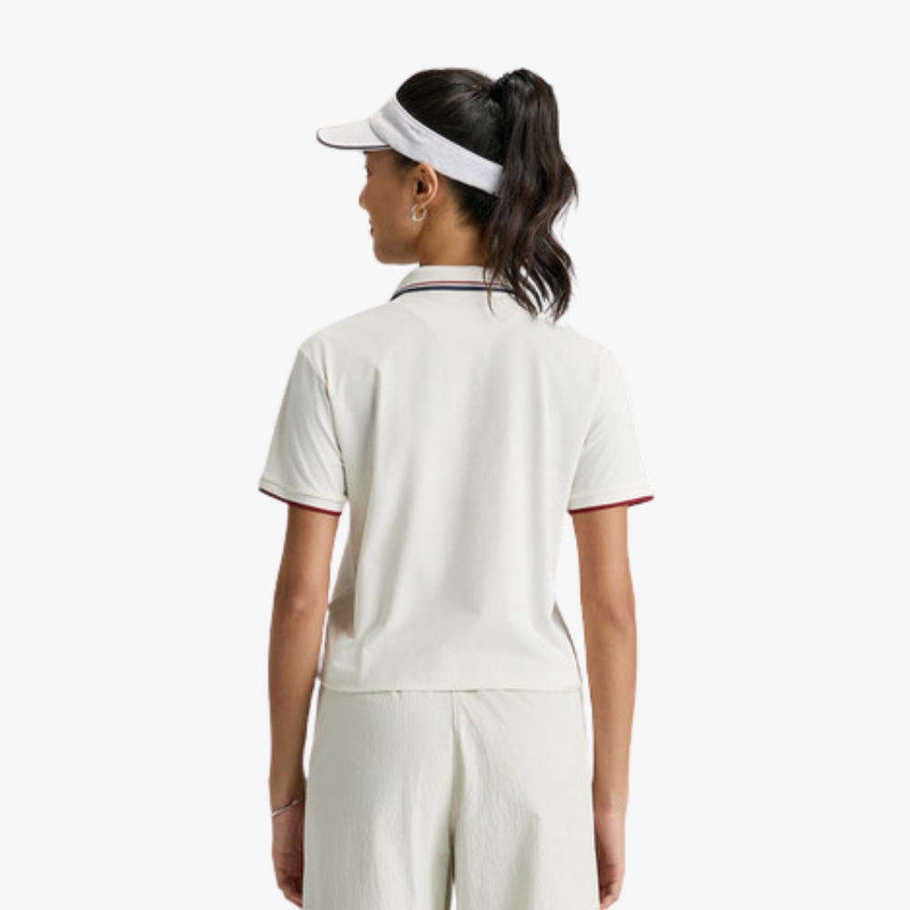 Áo Polo Nữ Wilson Women's Classic Crop Polo Sandrift - Ảnh 3