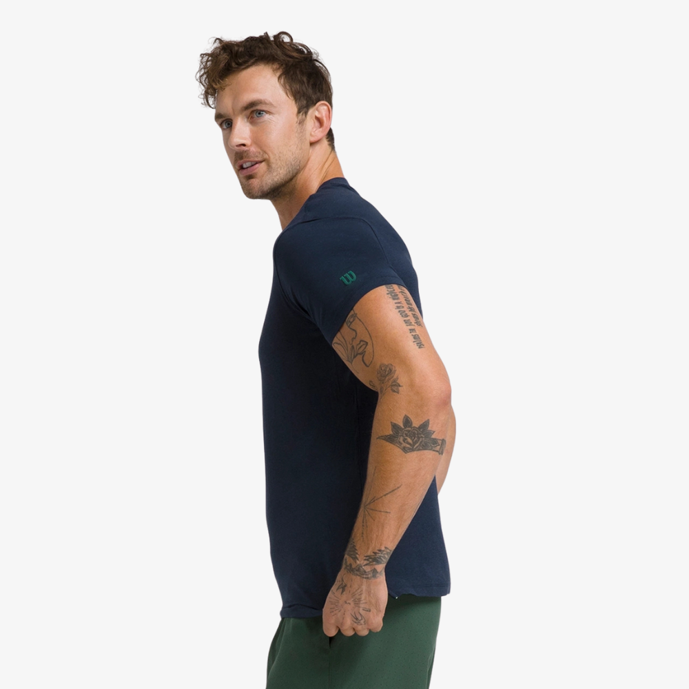 Wilson Easy Street Tee Áo Thun Nam Field Green - Ảnh 2