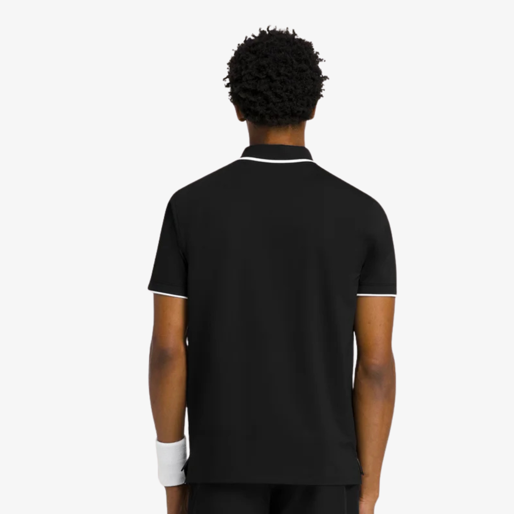 Wilson Advantage Zip Polo Áo Polo Nam Black - Ảnh 5