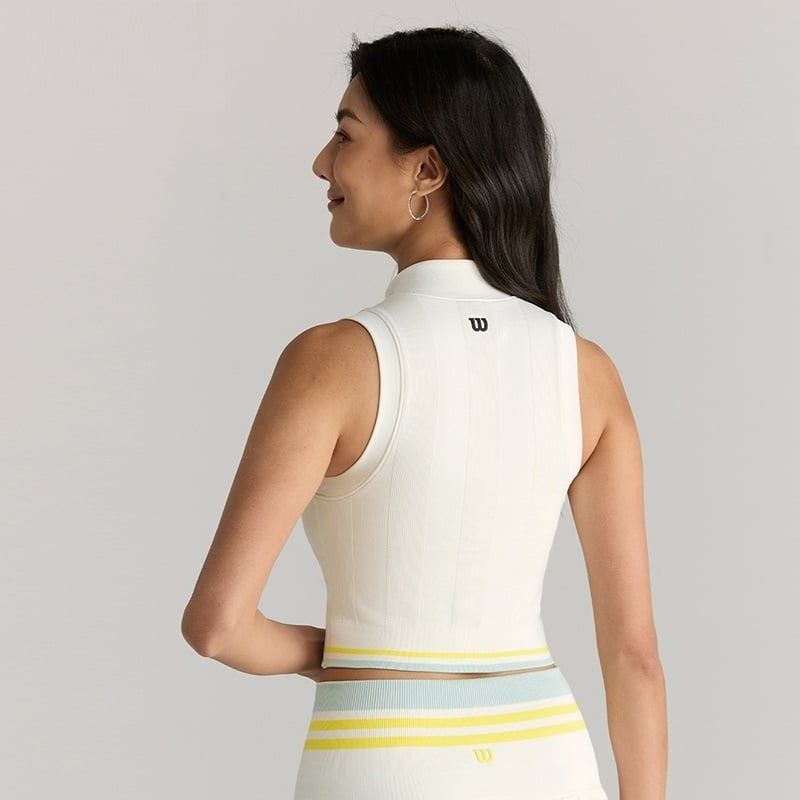 Áo Tank Top Nữ Thể Thao Wilson Women All In One Tank Sandrift - Ảnh 3