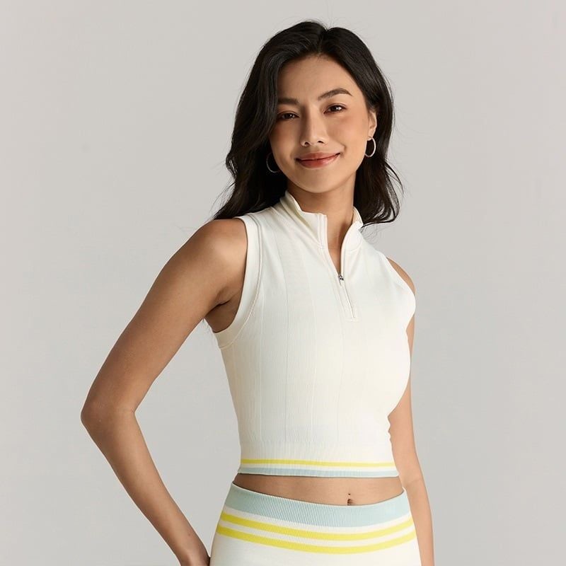 Áo Tank Top Nữ Thể Thao Wilson Women All In One Tank Sandrift - Ảnh 2
